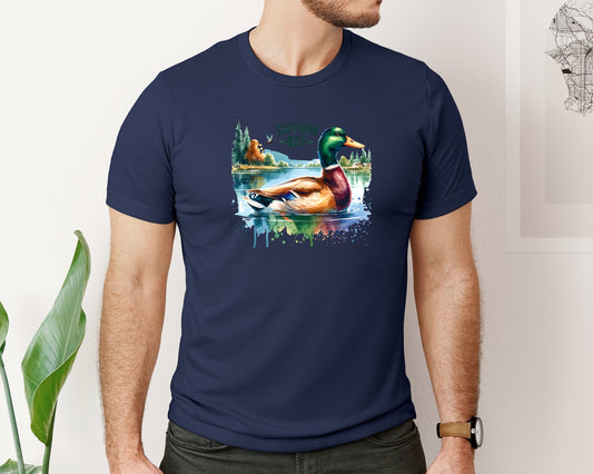 Southern Boy Mallard Duck Hunting Graphic T-Shirt