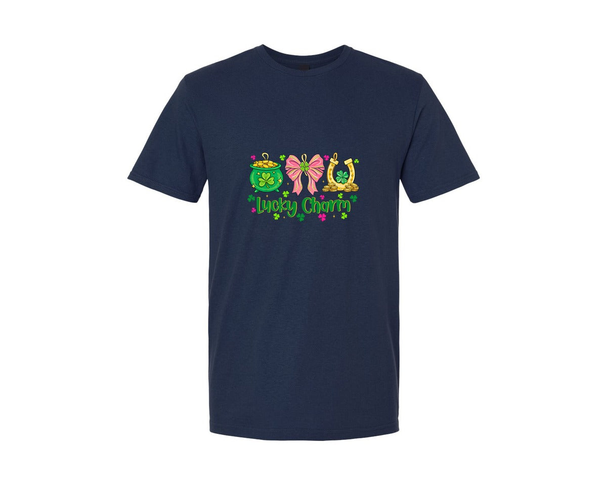 brand:Generic|color:Navy|Lucky Charm St Patricks 8 Graphic T-Shirt
