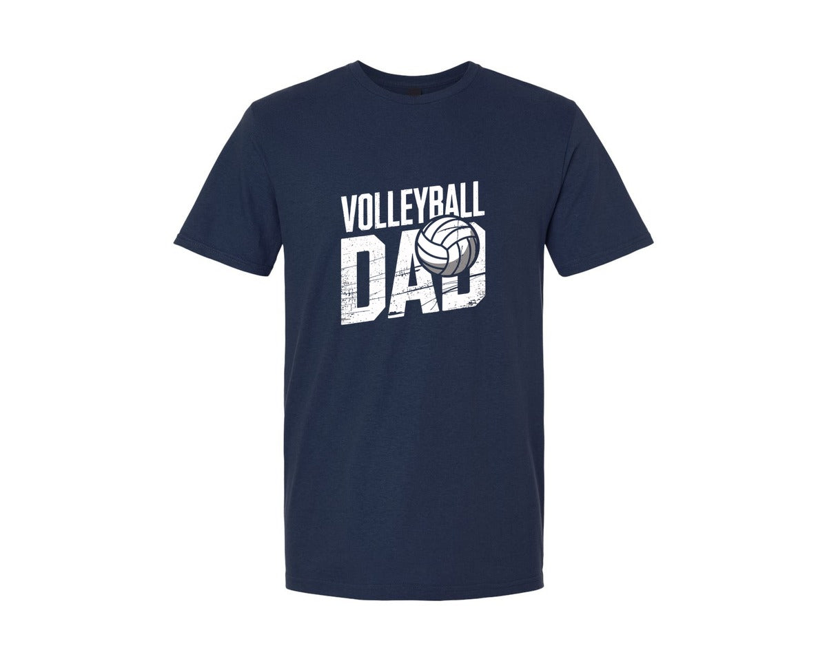 brand:Generic|color:Navy|Volleyball Dad Fathers Day 3 Graphic T-Shirt