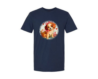 brand:Generic|color:Navy|Vintage Valentine Round Tshirt 38 Graphic T-Shirt