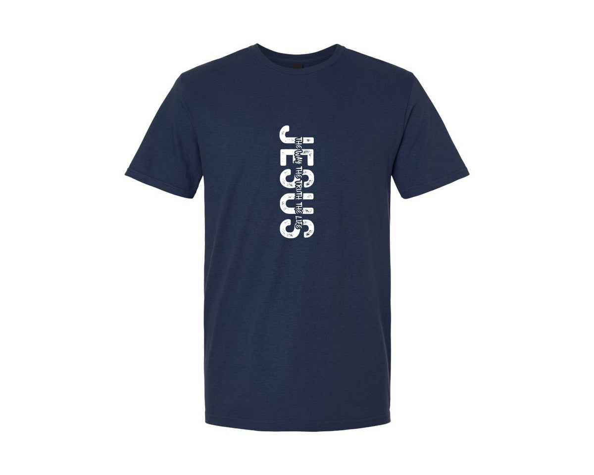 brand:Generic|color:Navy|Christian Apparel Religious 3 Graphic T-Shirt