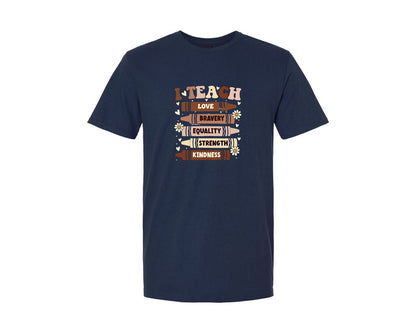 brand:Generic|color:Navy|Teach Black History Month T Shirt 2 Graphic T-Shirt