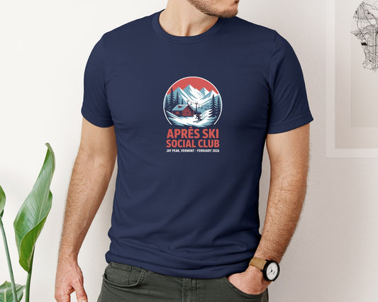 Apres Ski Social Club Skiing Event Desig Graphic T-Shirt