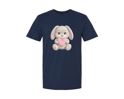 brand:Generic|color:Navy|Faux Fur Valentine Graphic T-Shirt