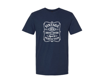 brand:Generic|color:Navy|50Th Birthday Vintage Design50 Year Graphic T-Shirt