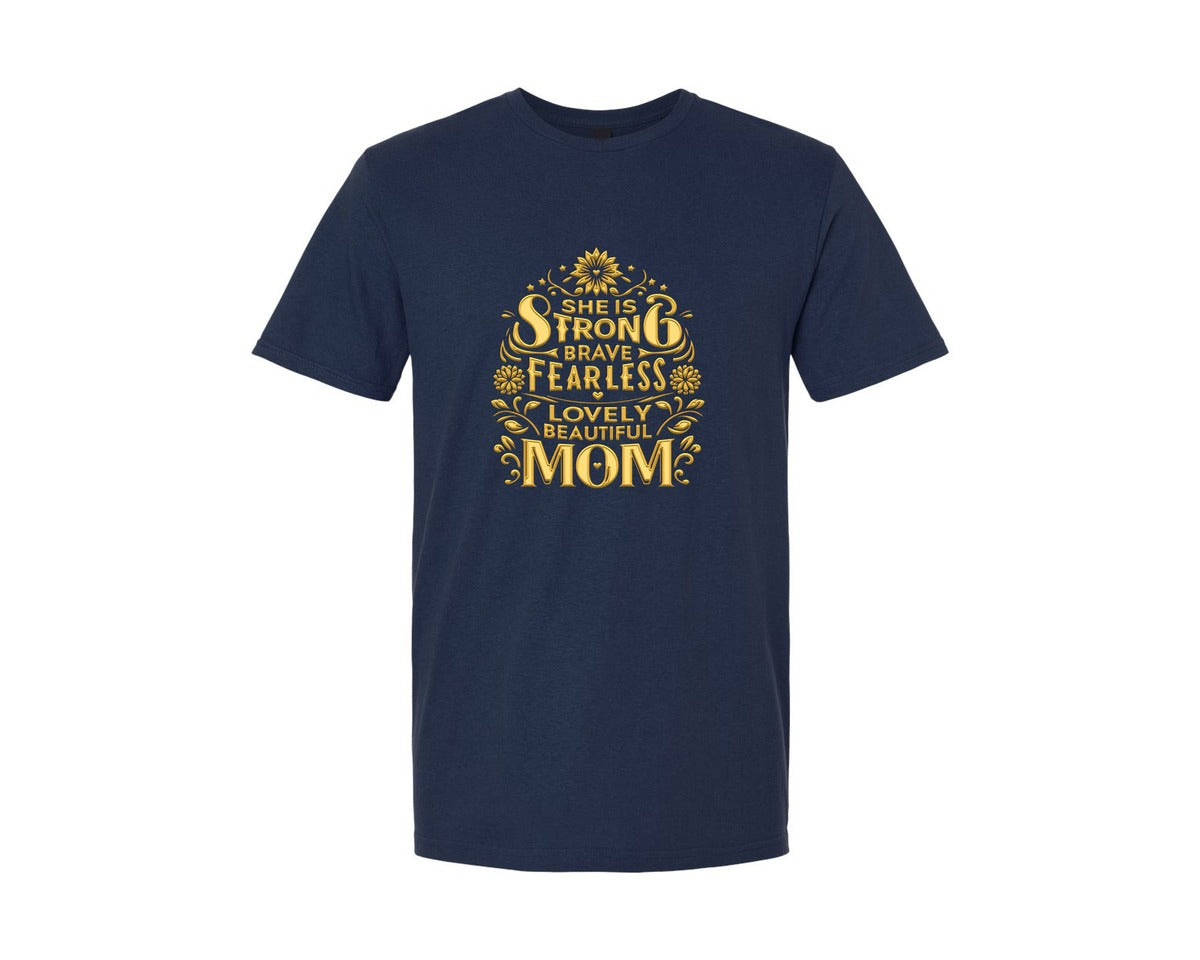 brand:Generic|color:Navy|She Is Mom Mothers Day Mom Life Graphic T-Shirt