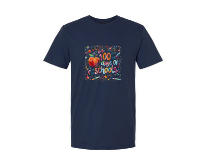brand:Generic|color:Navy|100 Days Of School Coquette 42 Graphic T-Shirt