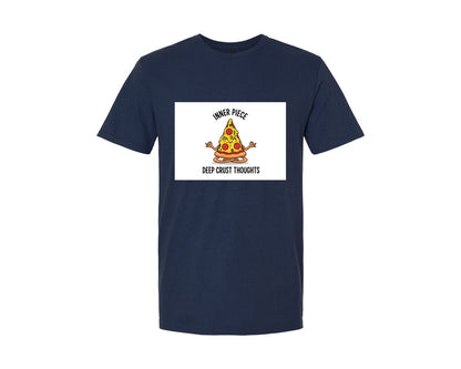 brand:Generic|color:Navy|Pizzas Inner Peace Graphic T-Shirt