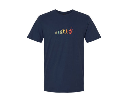brand:Generic|color:Navy|Evolution Retro Volleyball T Shirt Graphic T-Shirt