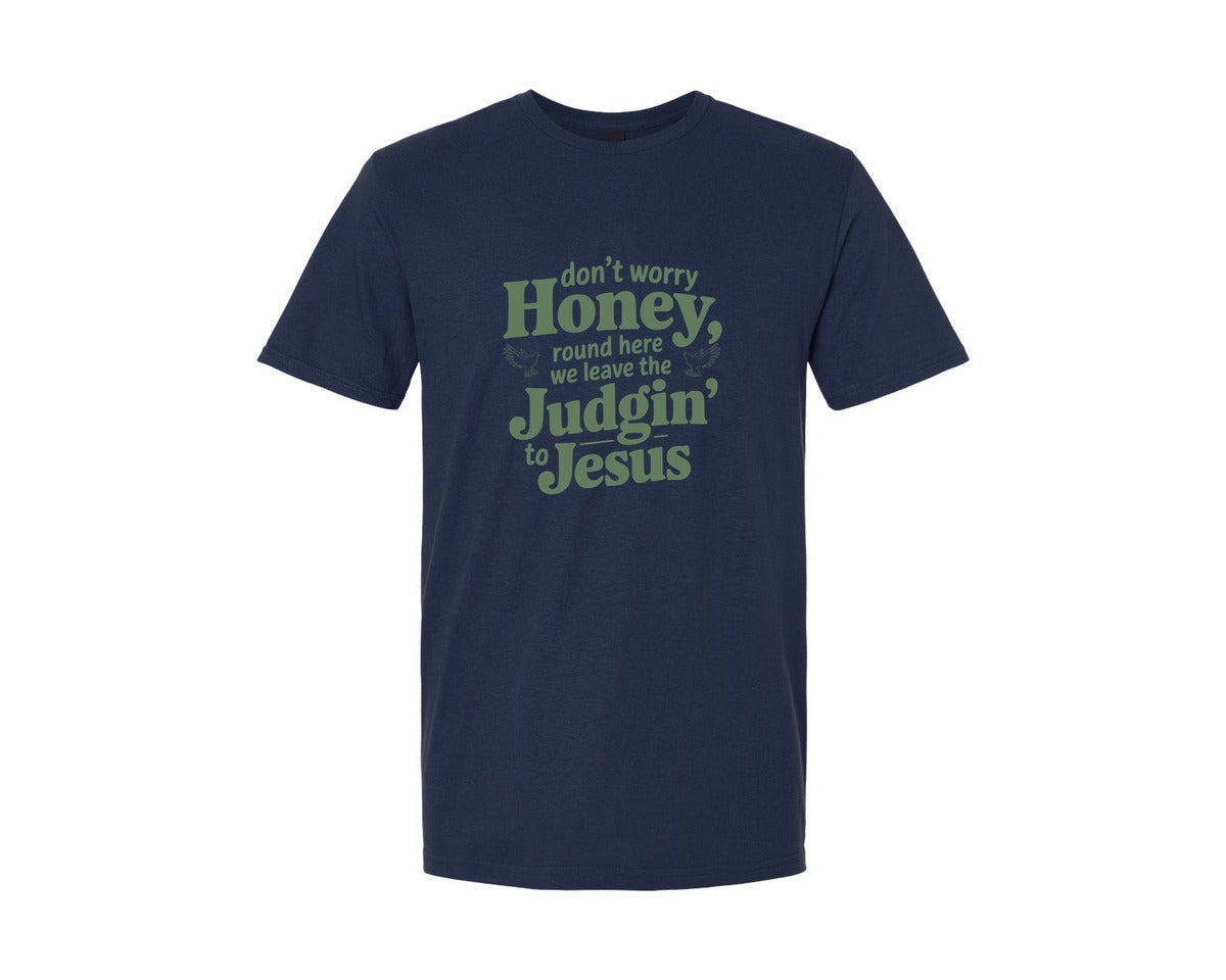 brand:Generic|color:Navy|Dont Worry Honey Round Here We Leave Th 3 Graphic T-Shirt