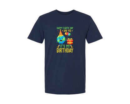 brand:Generic|color:Navy|Happy Earth Day Birth Day T Shirt Graphic T-Shirt