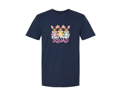 brand:Generic|color:Navy|Egg Hunt Squad Easter T Shirt Design 5 Graphic T-Shirt