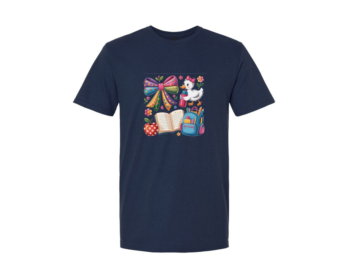 brand:Generic|color:Navy|Back To School School 3 Graphic T-Shirt