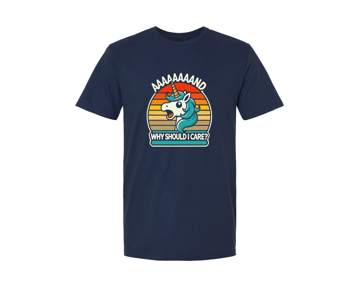 brand:Generic|color:Navy|Funny Sarcastic Funny Unicorn Graphic T-Shirt