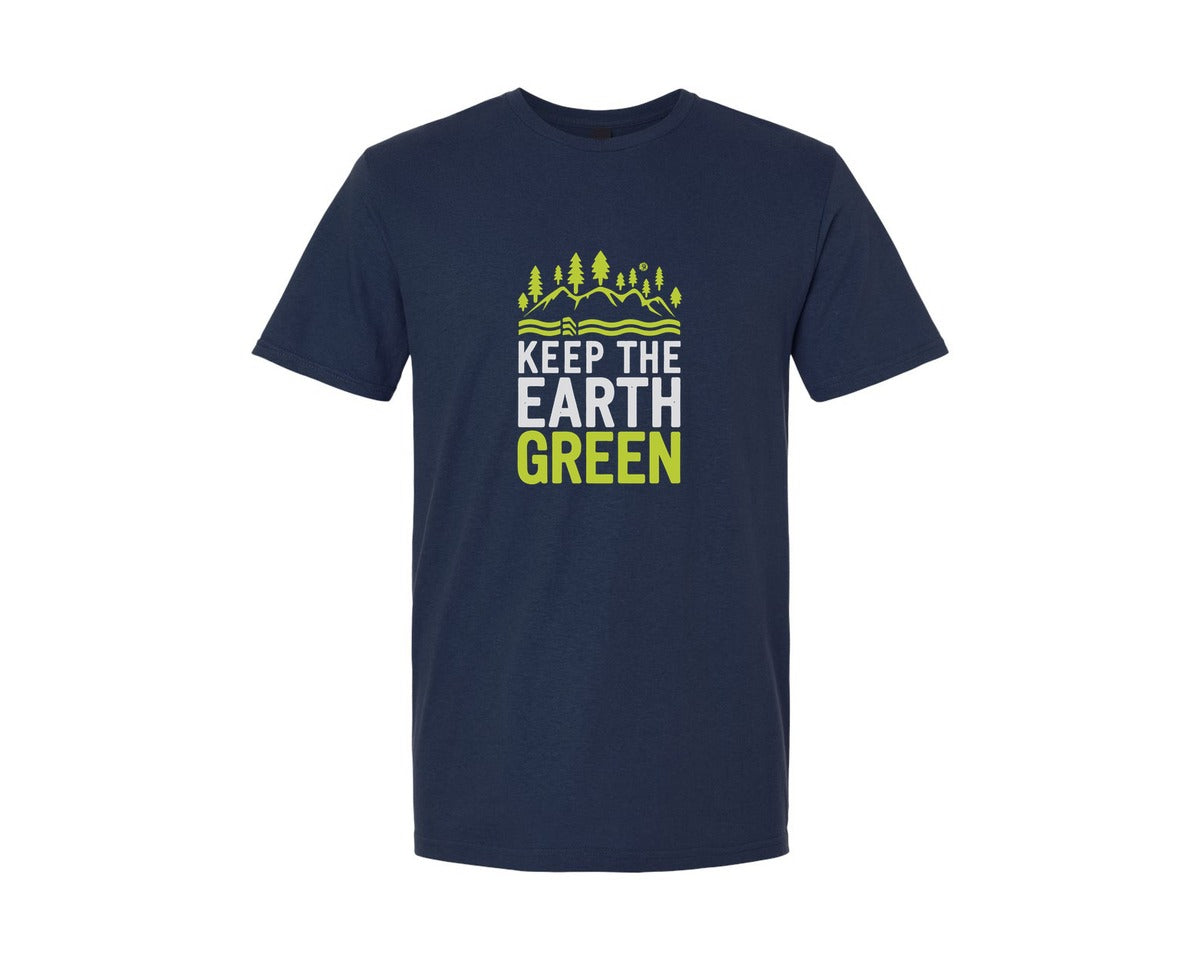 brand:Generic|color:Navy|Keep The Earth Green Environment Cute Graphic T-Shirt