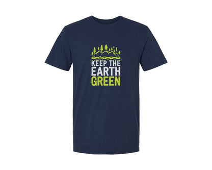 brand:Generic|color:Navy|Keep The Earth Green Environment Cute Graphic T-Shirt