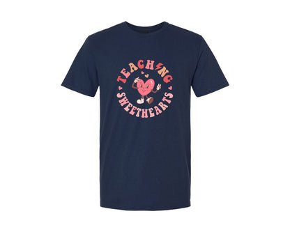 brand:Generic|color:Navy|Teacher Valentine 3 Graphic T-Shirt