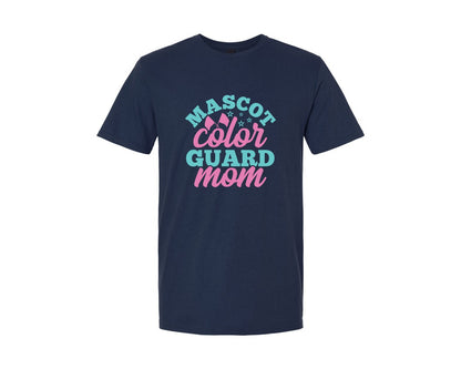 brand:Generic|color:Navy|Mascot Color Guard Mom Quote Design 6 Graphic T-Shirt