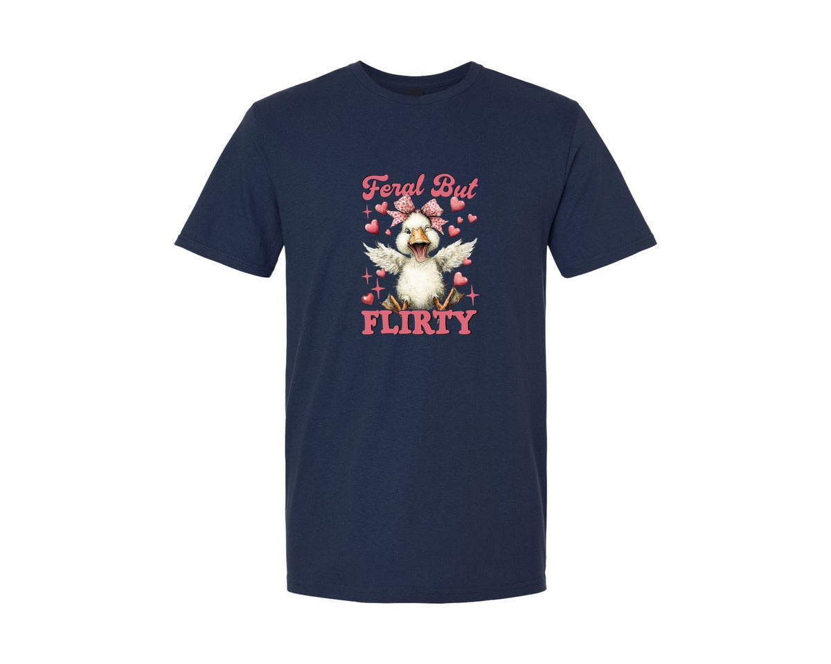 brand:Generic|color:Navy|Funny Valentines Day Goose 3 Graphic T-Shirt