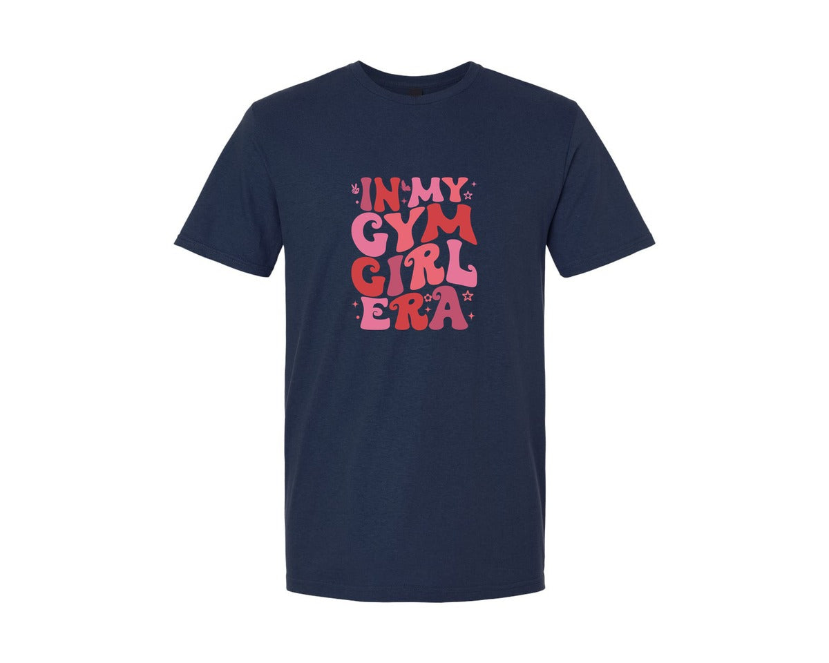 brand:Generic|color:Navy|In My Gym Girl Era T Shirt Design Graphic T-Shirt
