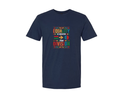 brand:Generic|color:Navy|Equality Is Greater Than Division 6 Graphic T-Shirt