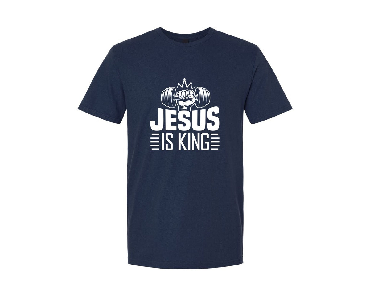 brand:Generic|color:Navy|Jesus Is King Shirt Gym And Jesus Graphic T-Shirt