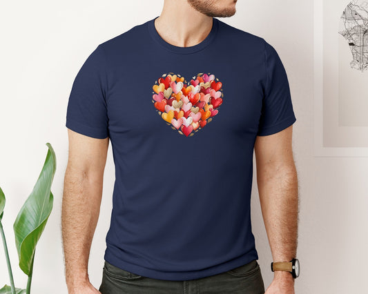 Valentines Day Heart Love T Shirt Graphic T-Shirt