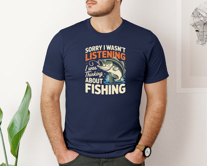 brand:Bella Canvas|color:Navy|Funny Fishing T Shirt Design 11 Graphic T-Shirt
