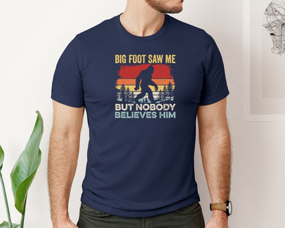 brand:Bella Canvas|color:Navy|Bigfoot Graphic T Shirt Graphic T-Shirt
