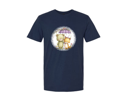 brand:Generic|color:Navy|Couple Animals Round Tshirt 36 Graphic T-Shirt