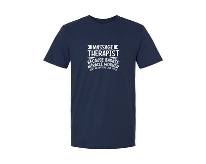 brand:Generic|color:Navy|Funny Massage Therapist T Shirt Design Graphic T-Shirt