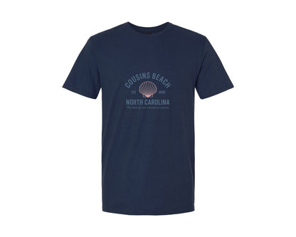 brand:Generic|color:Navy|Cousins Beach North Carolina Summer 2 Graphic T-Shirt