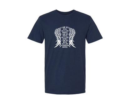 brand:Generic|color:Navy|I Am His Eyes He Is Memorial Day T Shirt Graphic T-Shirt