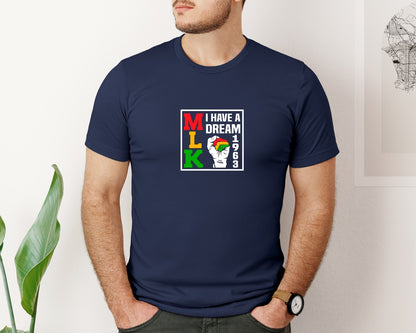 brand:Bella Canvas|color:Navy|I Have A Dream Mlk 1963 Mlk Day Shirt 2 Graphic T-Shirt