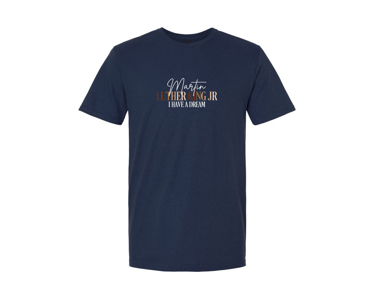 brand:Generic|color:Navy|Martin Luther King Jr Black Power Shirt Graphic T-Shirt