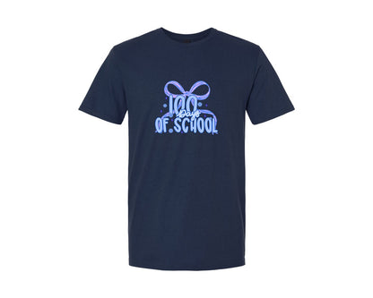 brand:Generic|color:Navy|100 Days School Coquette Bow Graphic T-Shirt