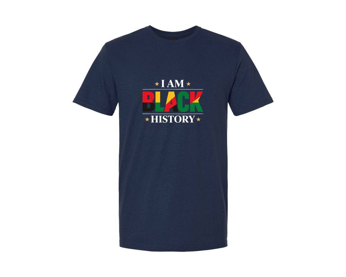 brand:Generic|color:Navy|I Am Black History Juneteenth Graphic T-Shirt