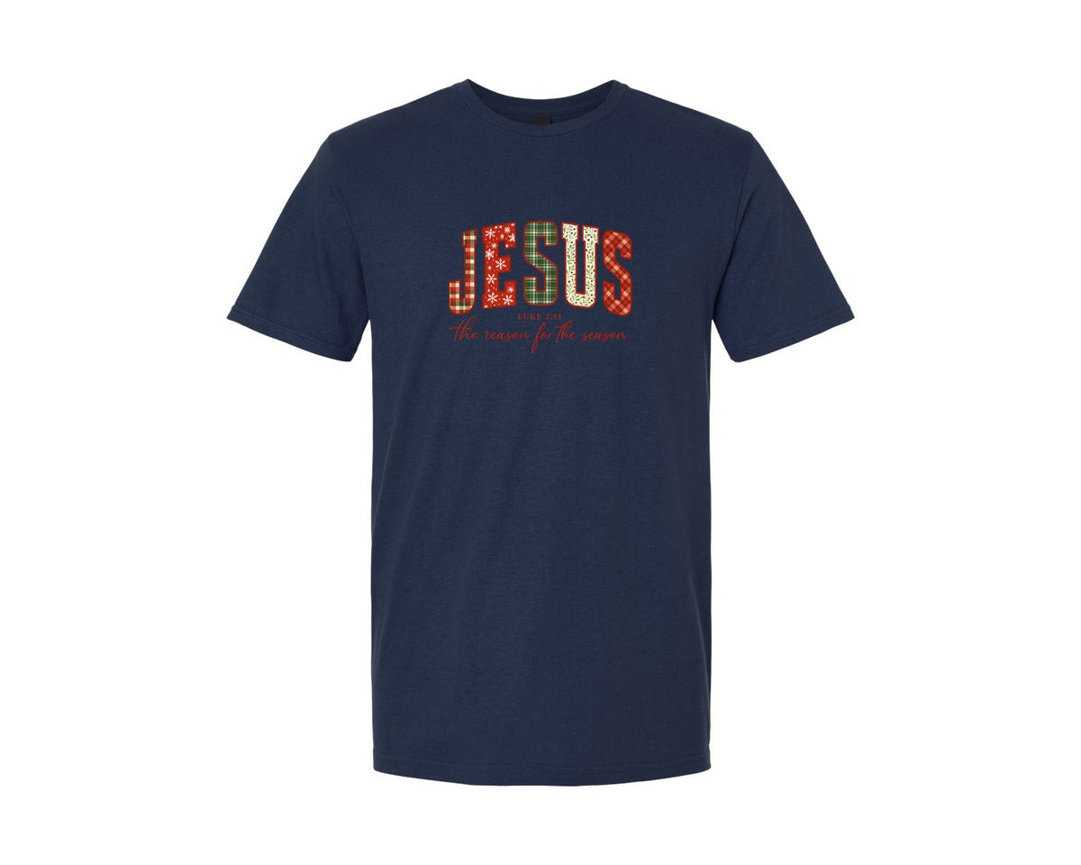 brand:Generic|color:Navy|Jesus The Reason For The Season 32 Graphic T-Shirt