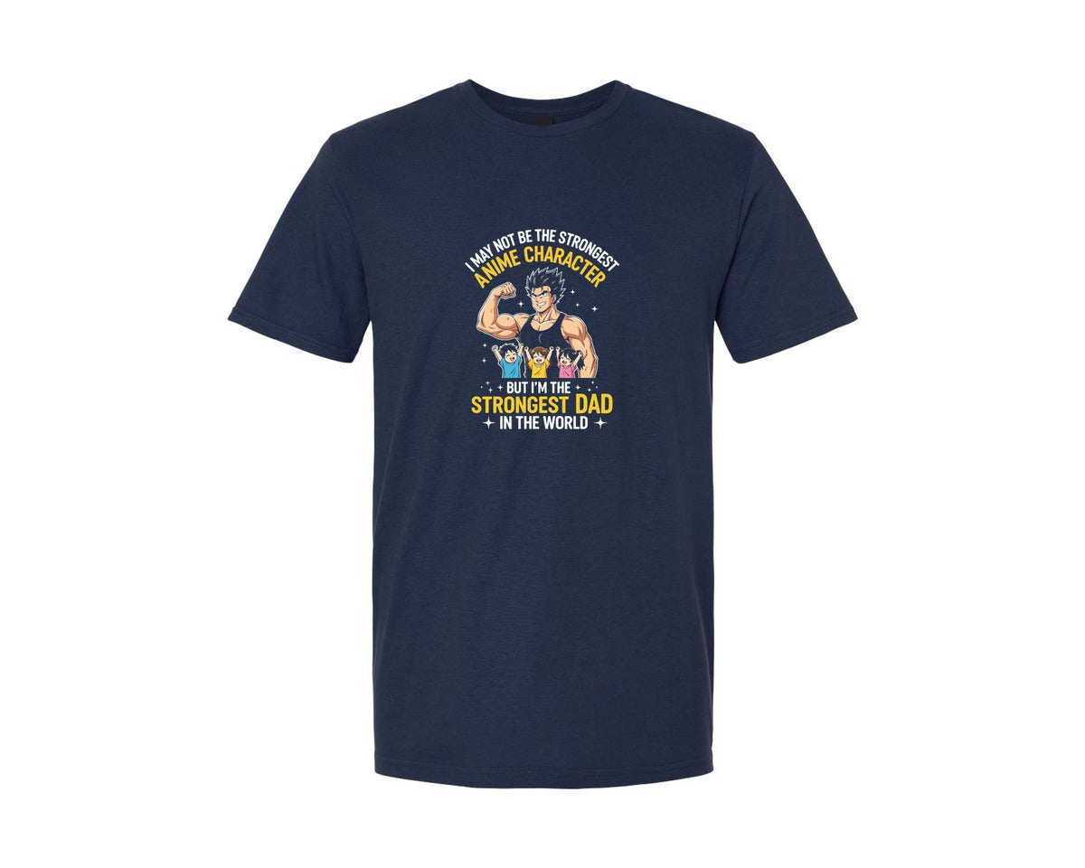 brand:Generic|color:Navy|I May Not Be The Strongest Anime Graphic T-Shirt