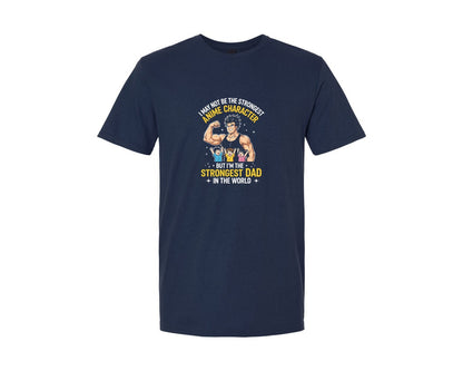 brand:Generic|color:Navy|I May Not Be The Strongest Anime Graphic T-Shirt