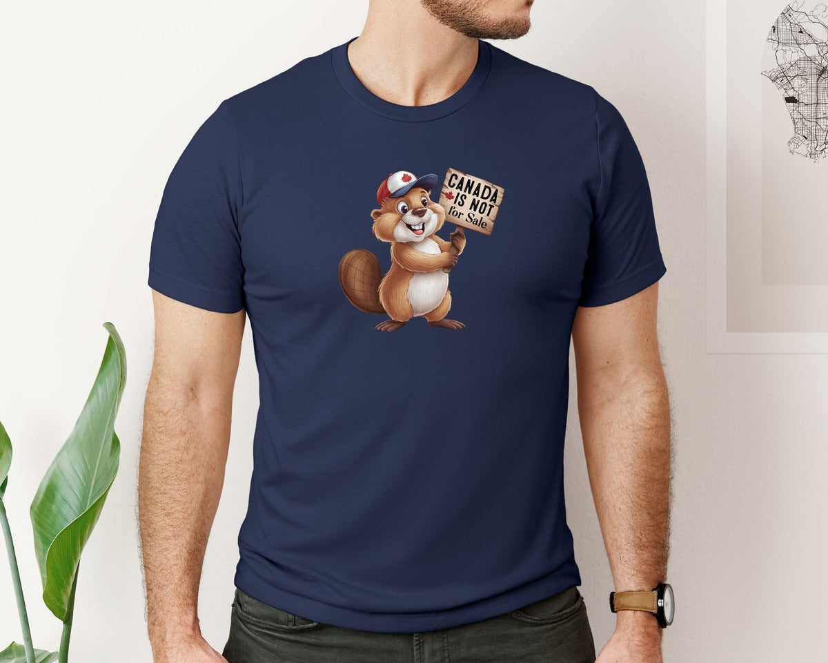 brand:Bella Canvas|color:Navy|Canada Is Not For Sale Maple Leaf 2 Graphic T-Shirt