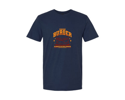 brand:Generic|color:Navy|Cheeseburger Urban Streetwear Design Graphic T-Shirt