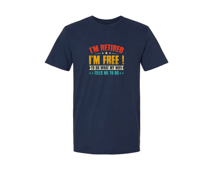 brand:Generic|color:Navy|Retired T Shirt Design 56 Graphic T-Shirt