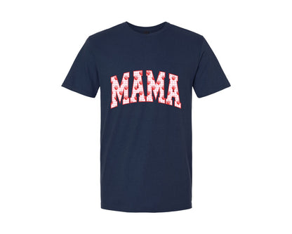 brand:Generic|color:Navy|Mama Summer Spring Mama Strawberry Graphic T-Shirt