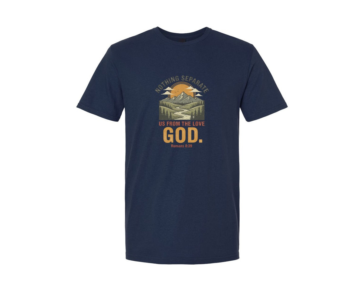 brand:Generic|color:Navy|Nothing Can Separate Us Romans 839 Graphic T-Shirt