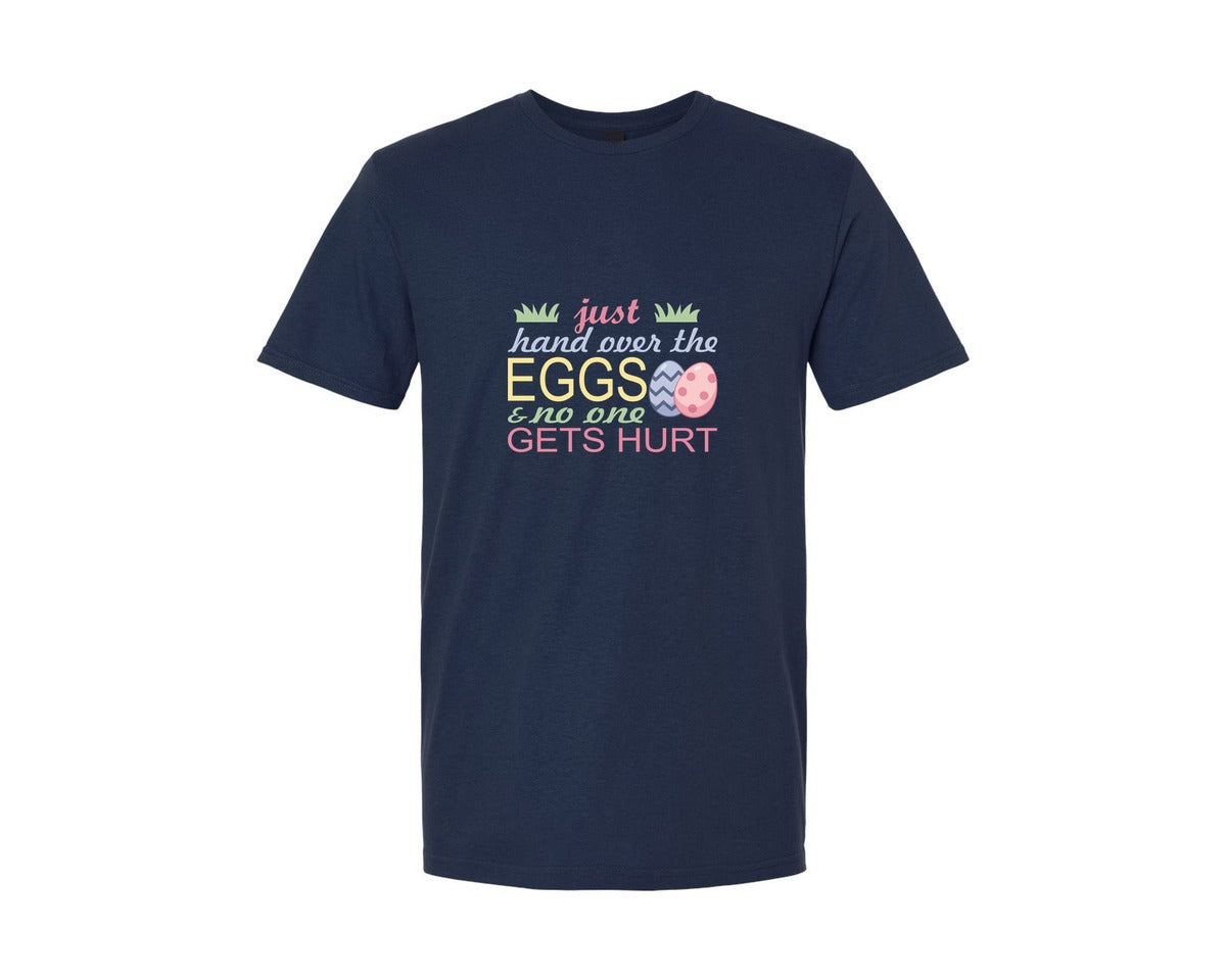brand:Generic|color:Navy|Funny Happy Easter Quote Graphic T-Shirt