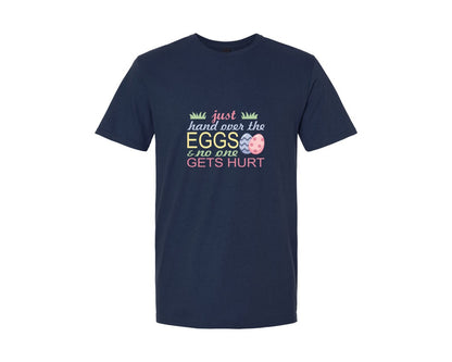 brand:Generic|color:Navy|Funny Happy Easter Quote Graphic T-Shirt