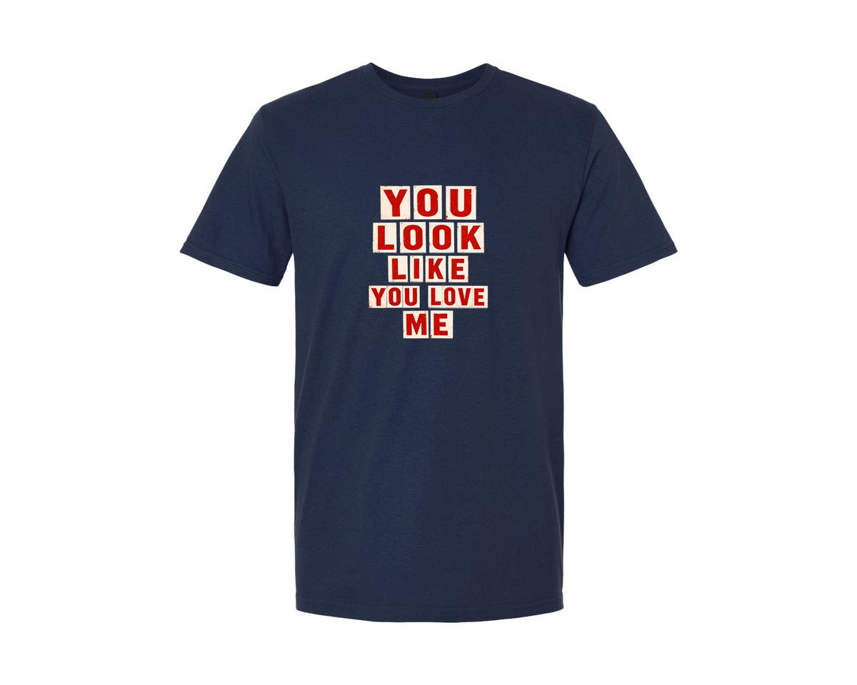 brand:Generic|color:Navy|You Look Like You Love Me 5 Graphic T-Shirt