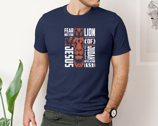 Jesus Lion Lion God Graphic T-Shirt
