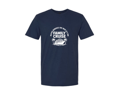 brand:Generic|color:Navy|Family Cruise Make Memories On The Ocean Graphic T-Shirt